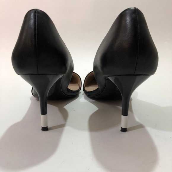 ZARA Shoes Black and White Striped Heel Size 7 - Picture 6 of 8